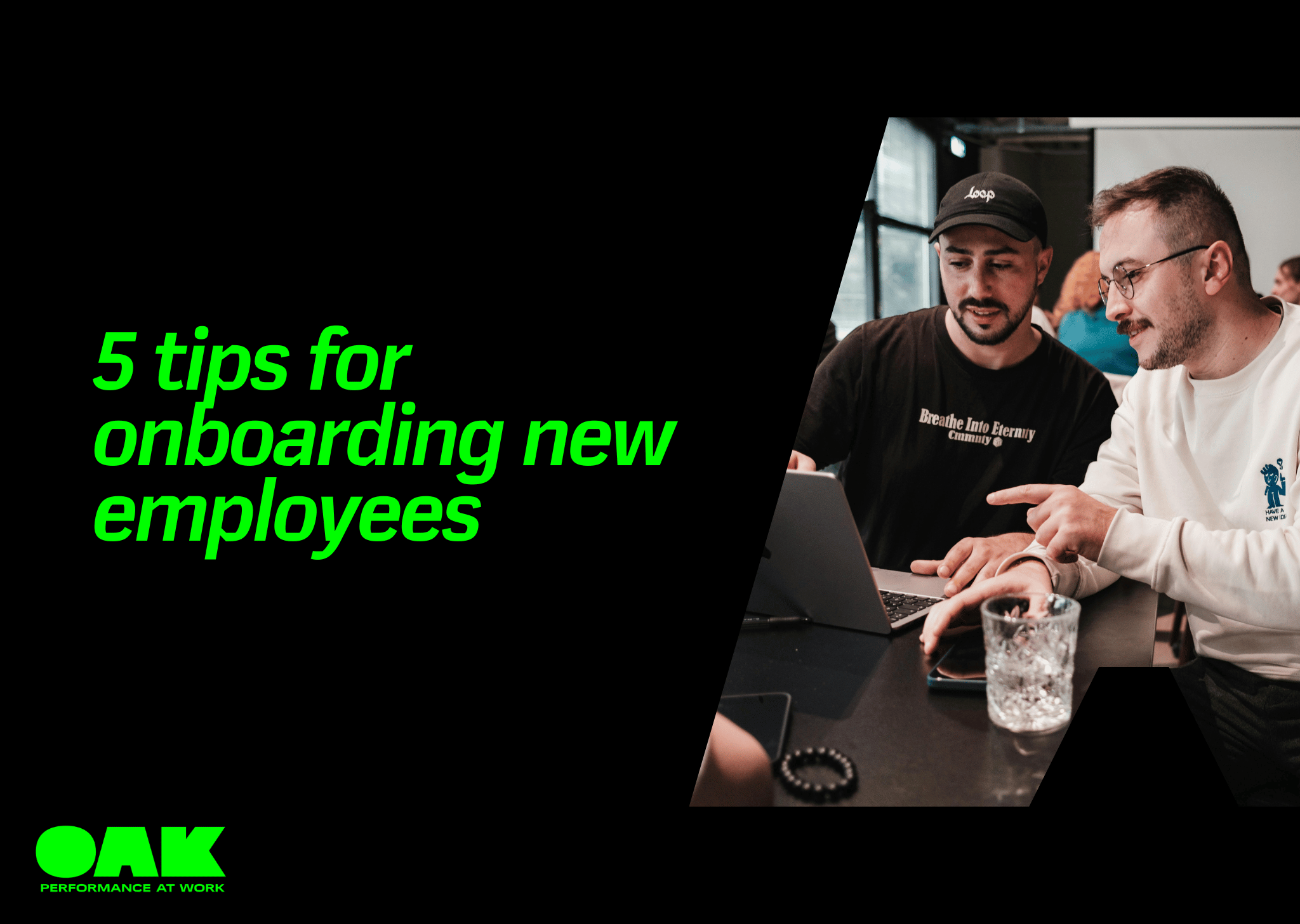 blog header for 5 tips for onboarding new employees