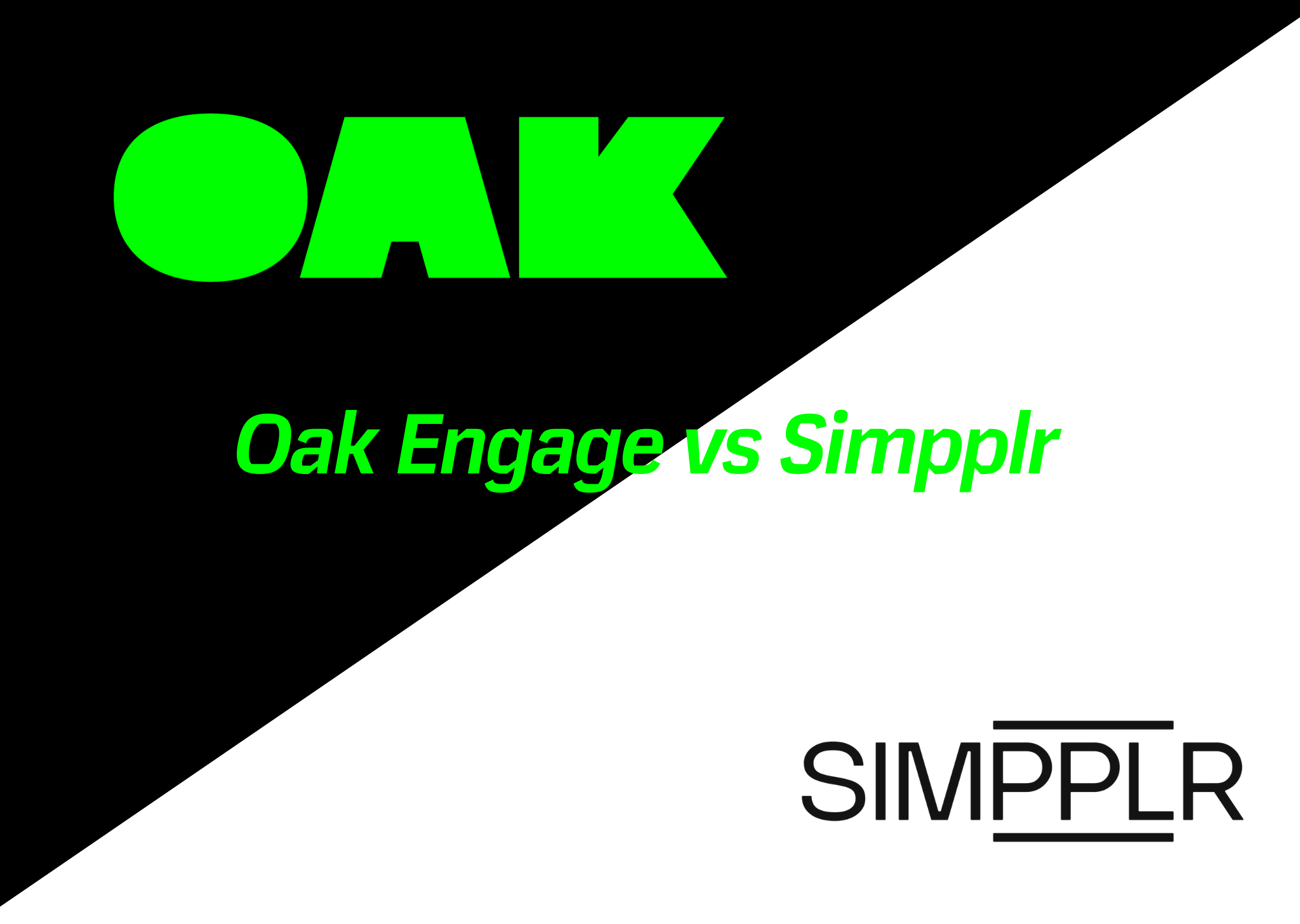 blog header for oak engage vs simpplr comparison