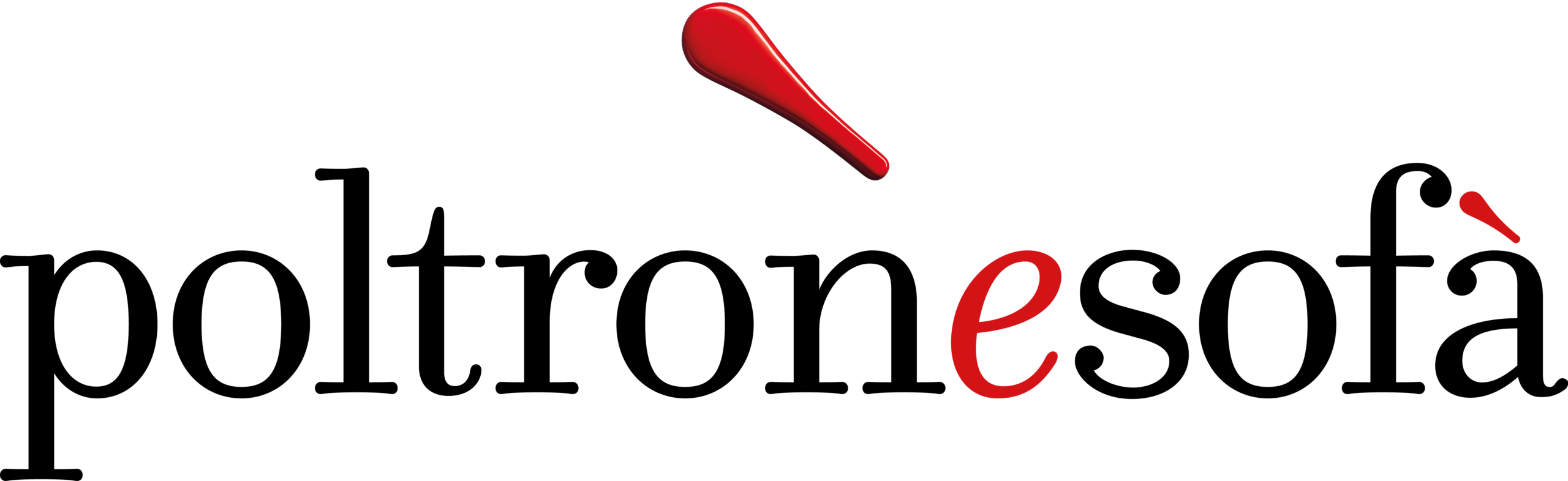 black and red poltrtronesofa logo