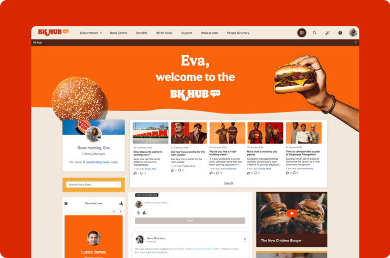 Oak Engage transform Burger King UK’s employee experience with the launch of BK Hub - Featured image