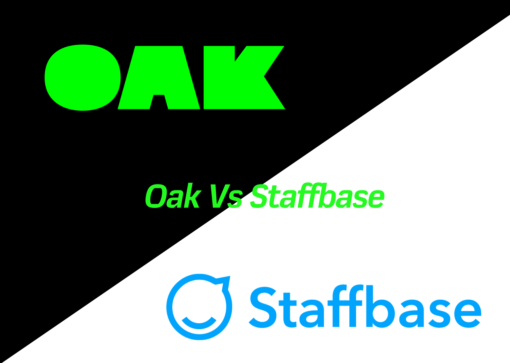 header image for oak engage vs staffbase comparison blog