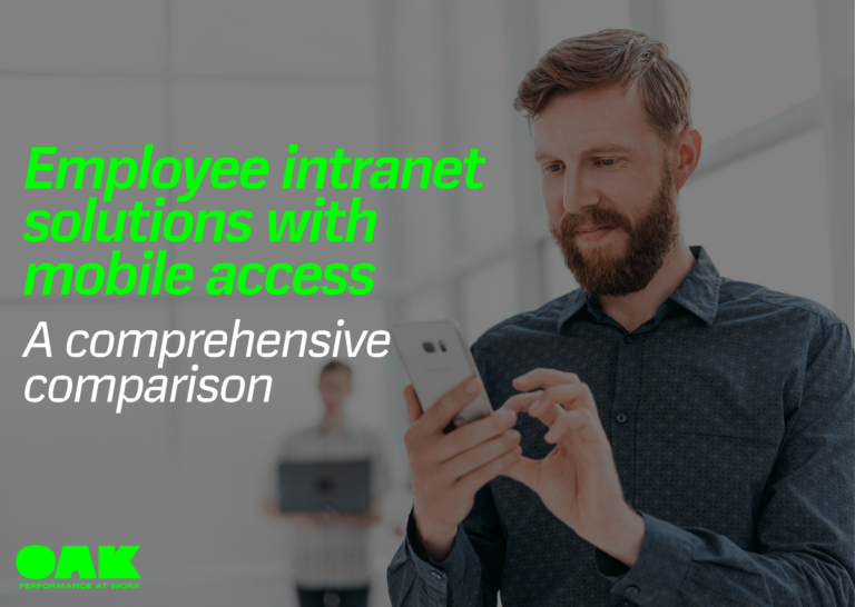 Employee intranet solutions with mobile access - Oak Engage | Voted ...