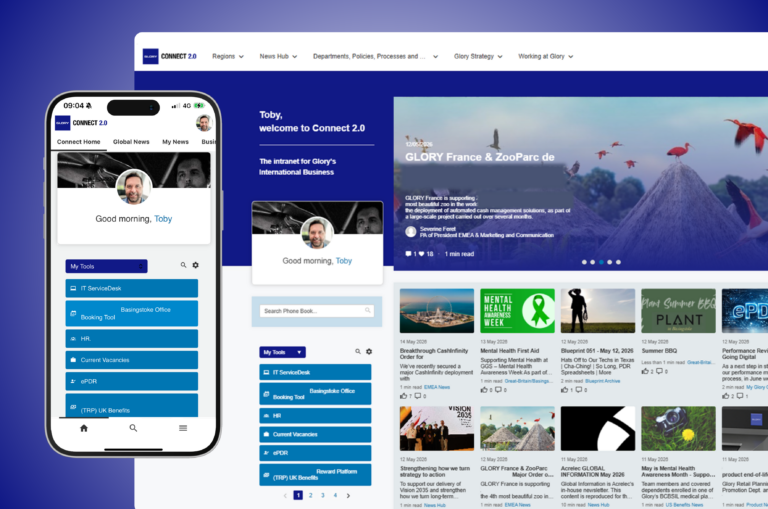 Glory connects global hybrid teams with a modern and intuitive employee engagement platform - Featured image
