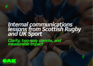Internal communications lessons from Scottish Rugby and UK Sport: Clarity, two-way comms, and measurable impact - Featured image
